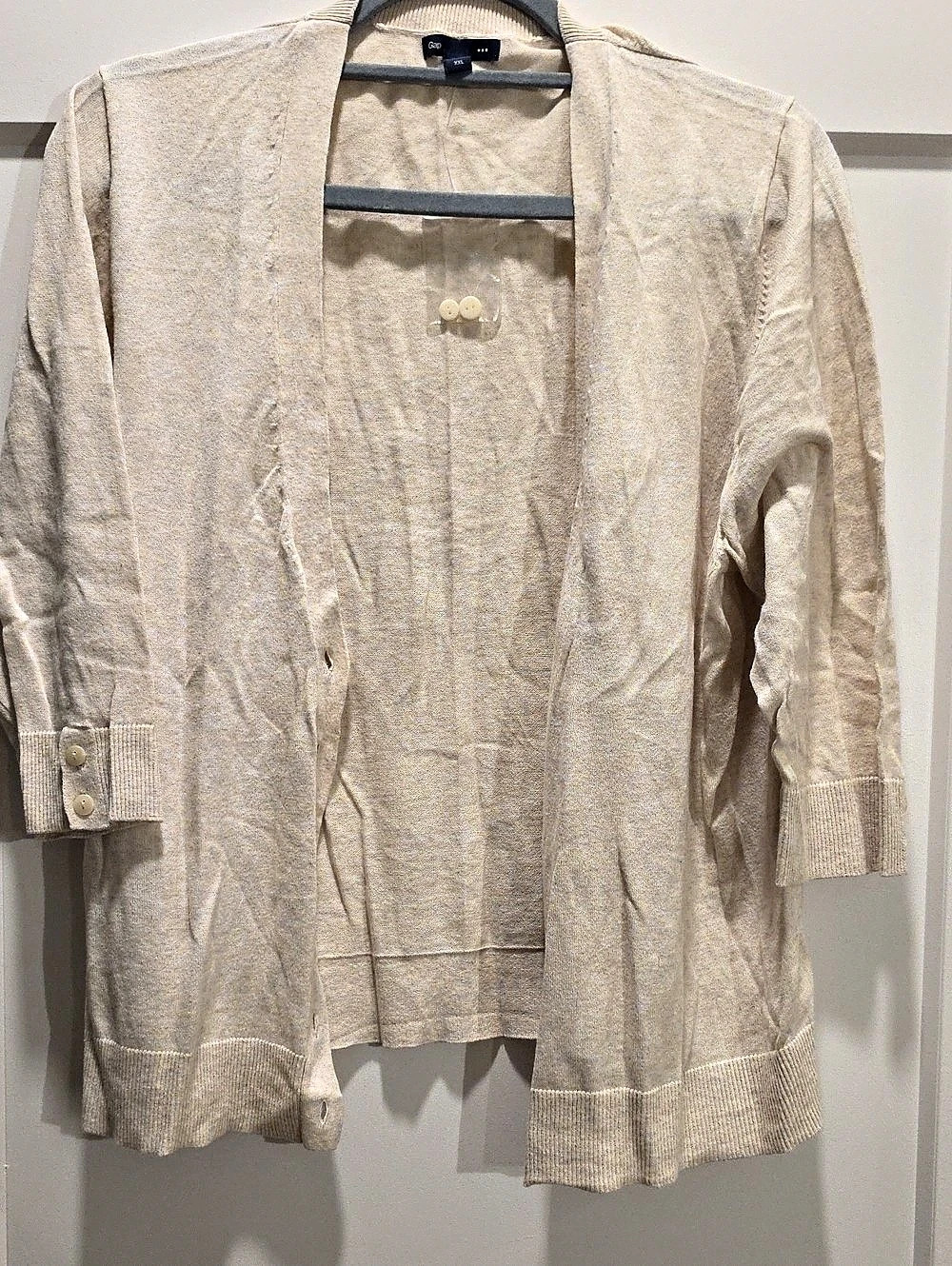 Gap Women's Knit Cardigan Beige Size XXL